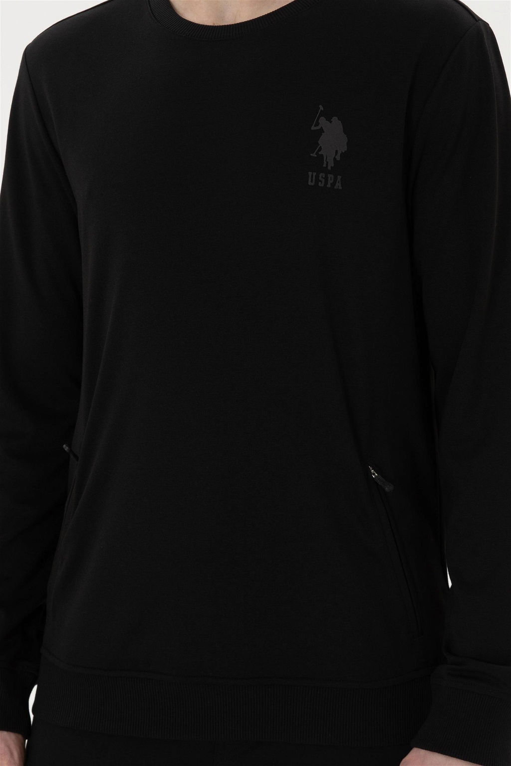 Мужской черный свитшот - U.s. polo assn фото 6