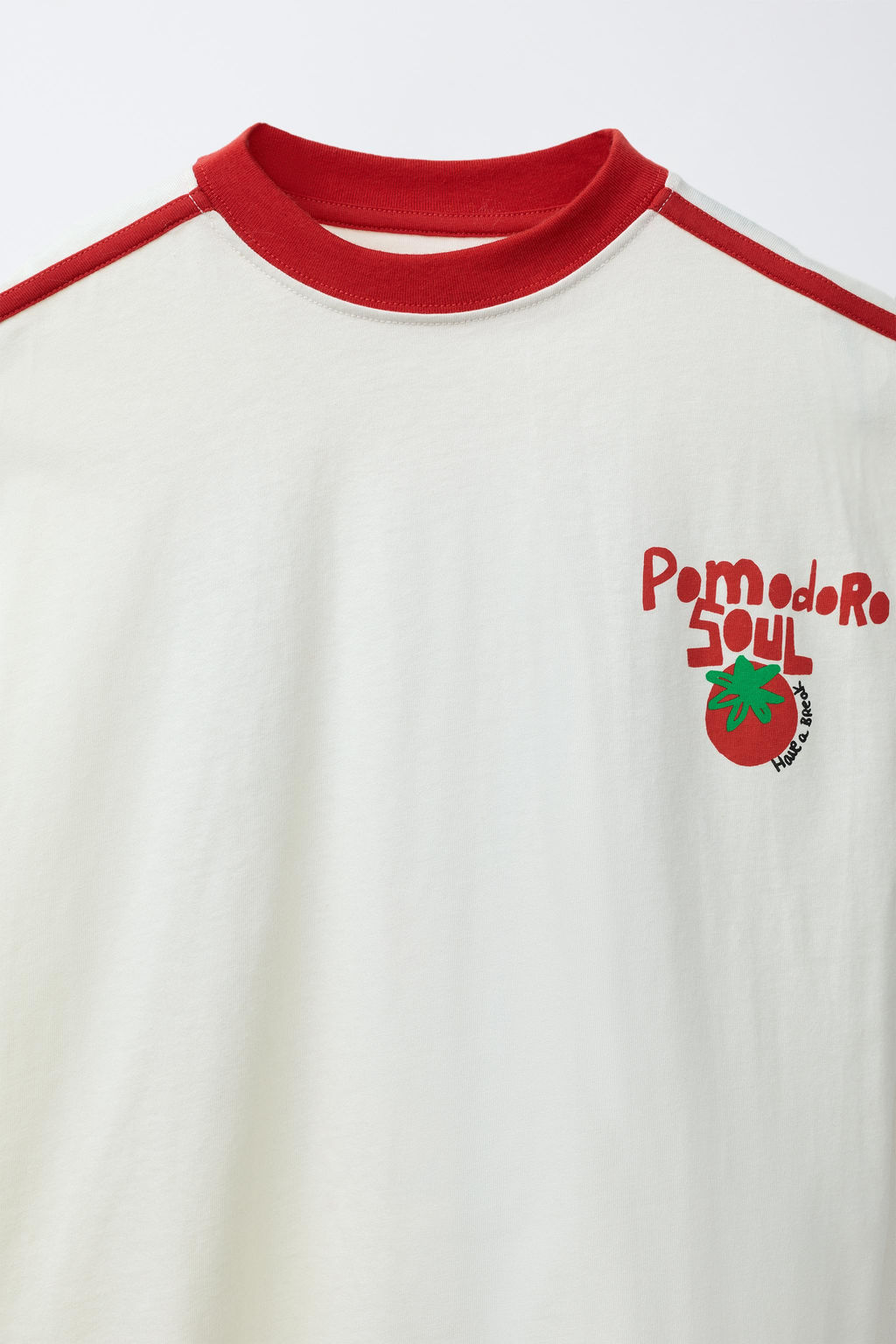 CAMISETA ESTAMPADA TOMATES / Crudo - Zara фото 3