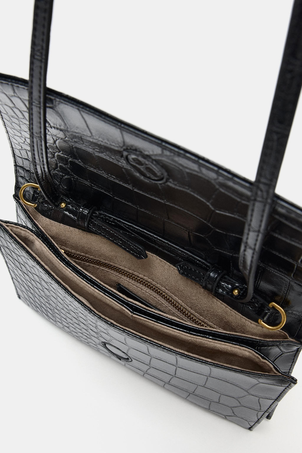 EMBOSSED FLAP BAG - Zara фото 7