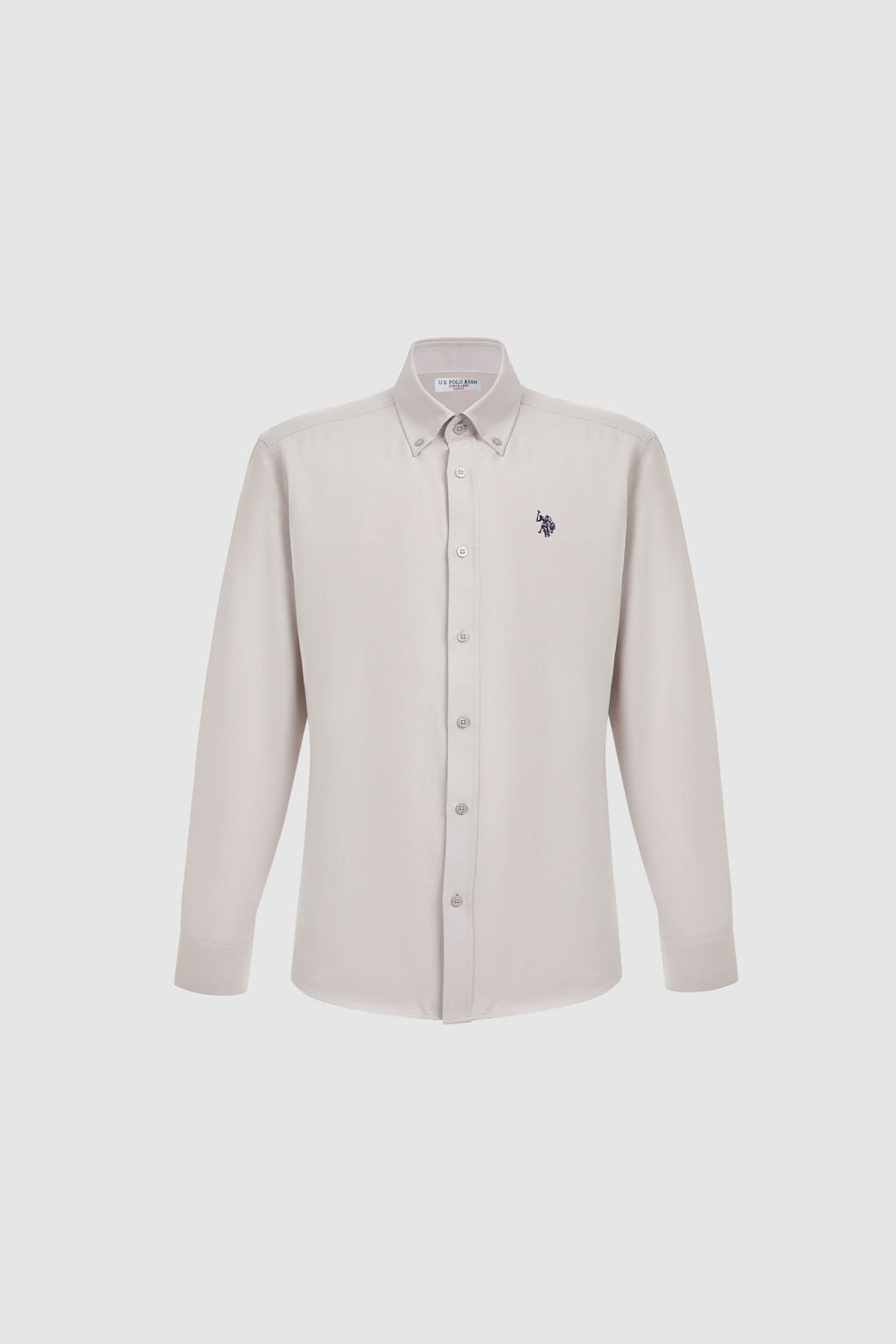 Erkek A__k Gri Uzun Kollu Basic G_mlek - U.s. polo assn фото 7
