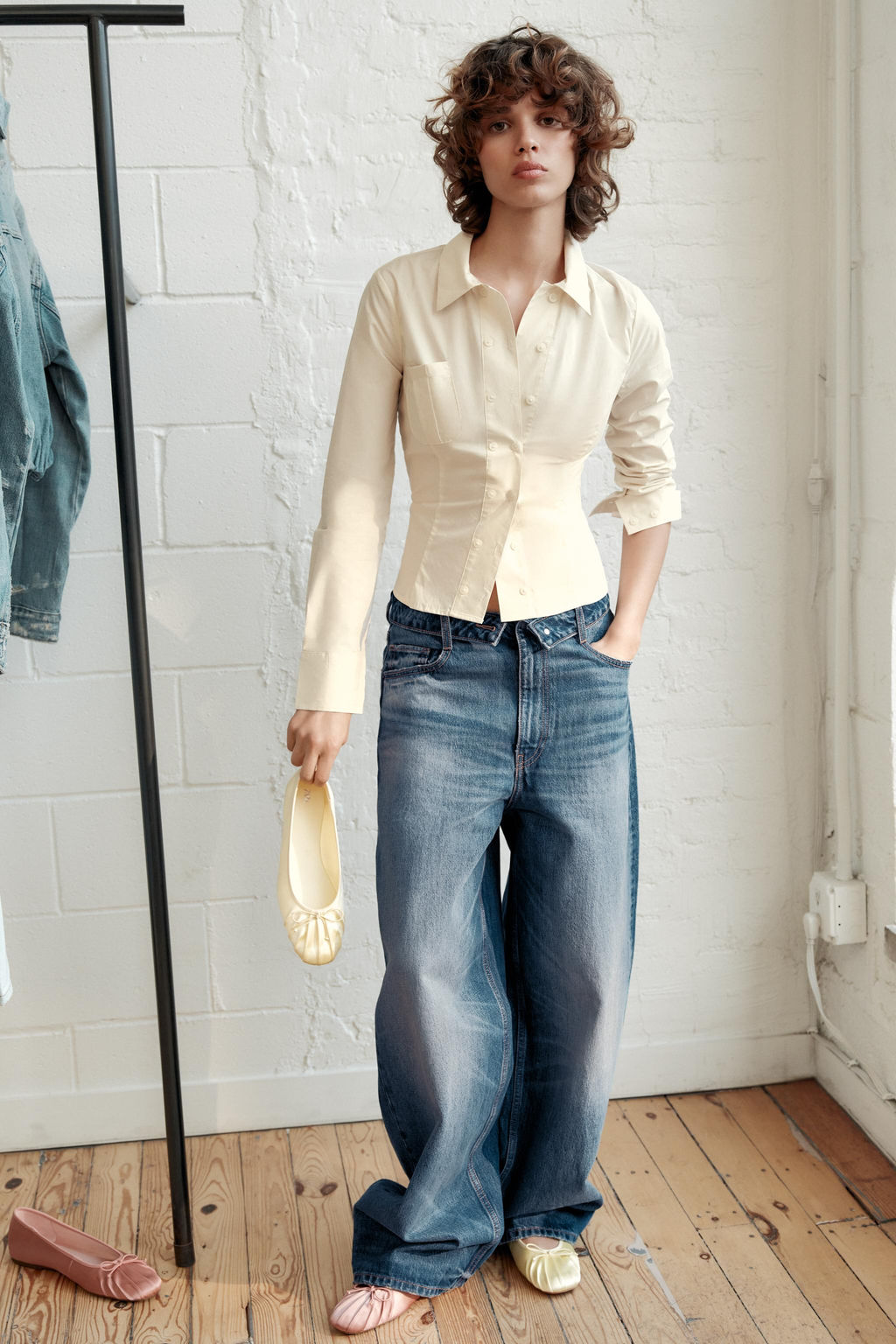 BAILARINA SATINADA LAZO / Amarillo