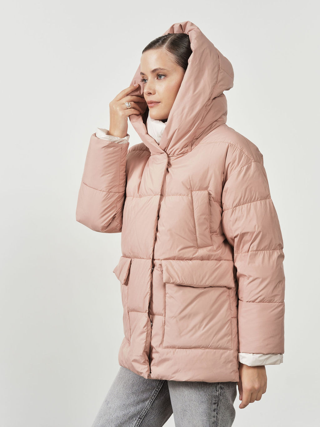 Куртка женская 32017 пудровая