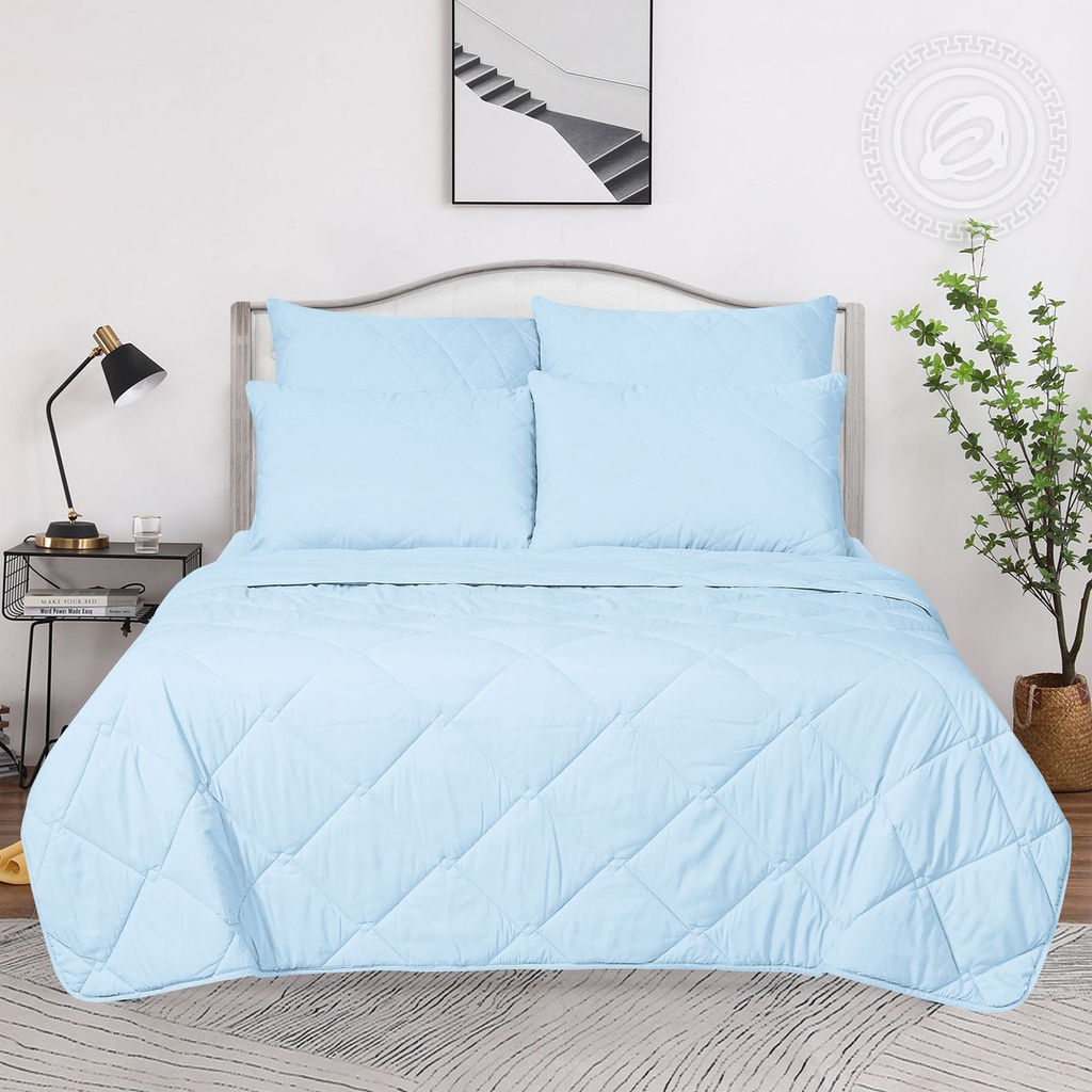 Одеяло "Comfort Collection" облегченное (светло-голубой) 140*205/1 шт. Комфорт