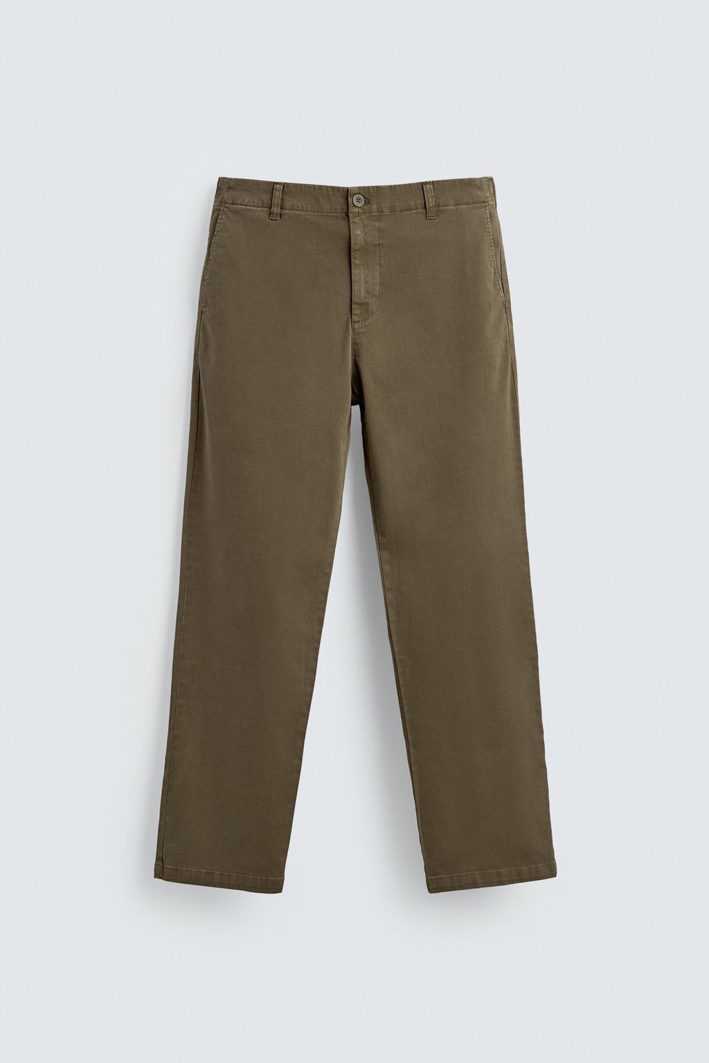 STRAIGHT-LEG TWILL TROUSERS - Zara фото 7
