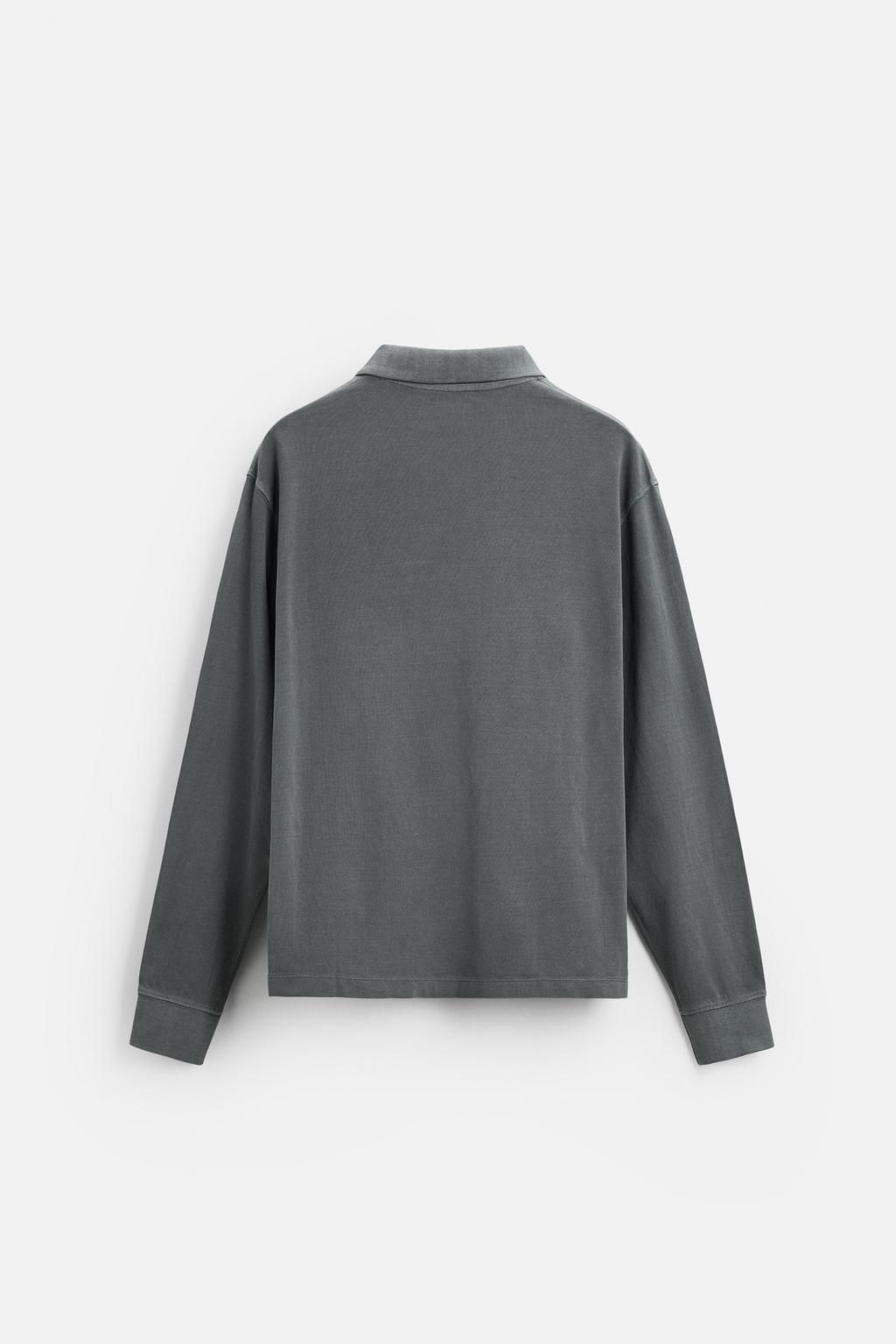 TEXTURED PIQUE POLO SHIRT - Zara фото 23