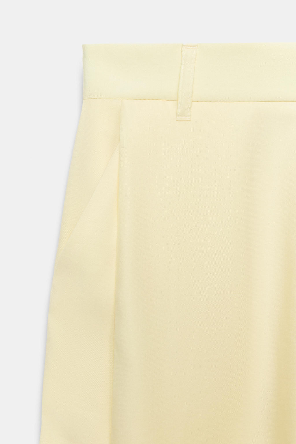 PANTAL?N FLUIDO PLIEGUES / Amarillo claro - Zara фото 9