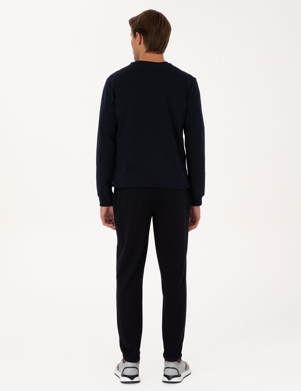 Lacivert Slim Fit Duble Pa_a E_ofman Alt_