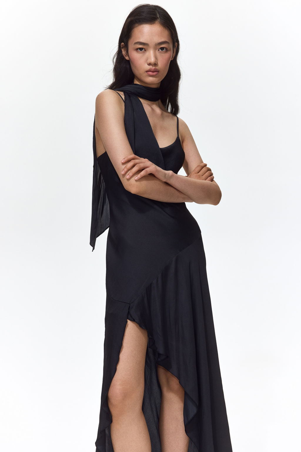Vestido de sat?n con fular - H&m фото 2