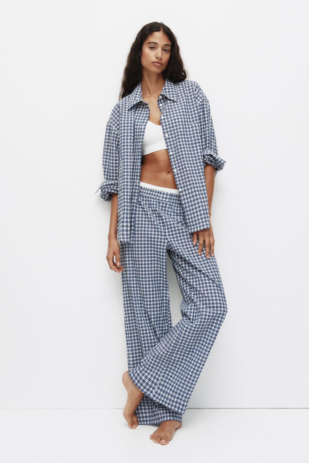 Pijama en sirsaca de algod?n - H&m фото 3
