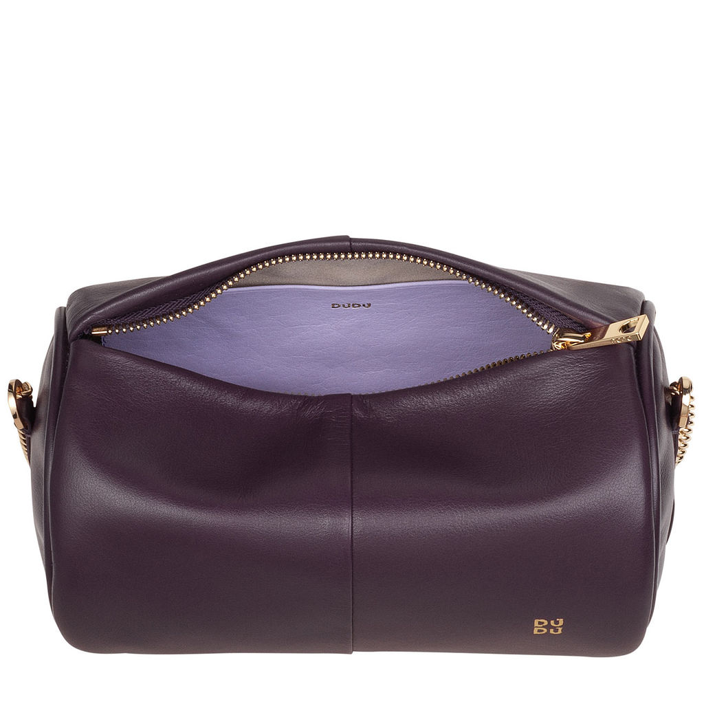 Итальянская кожаная сумка DuDu Bags серии Abigail | темно-фиолетовый - Dudubags фото 4