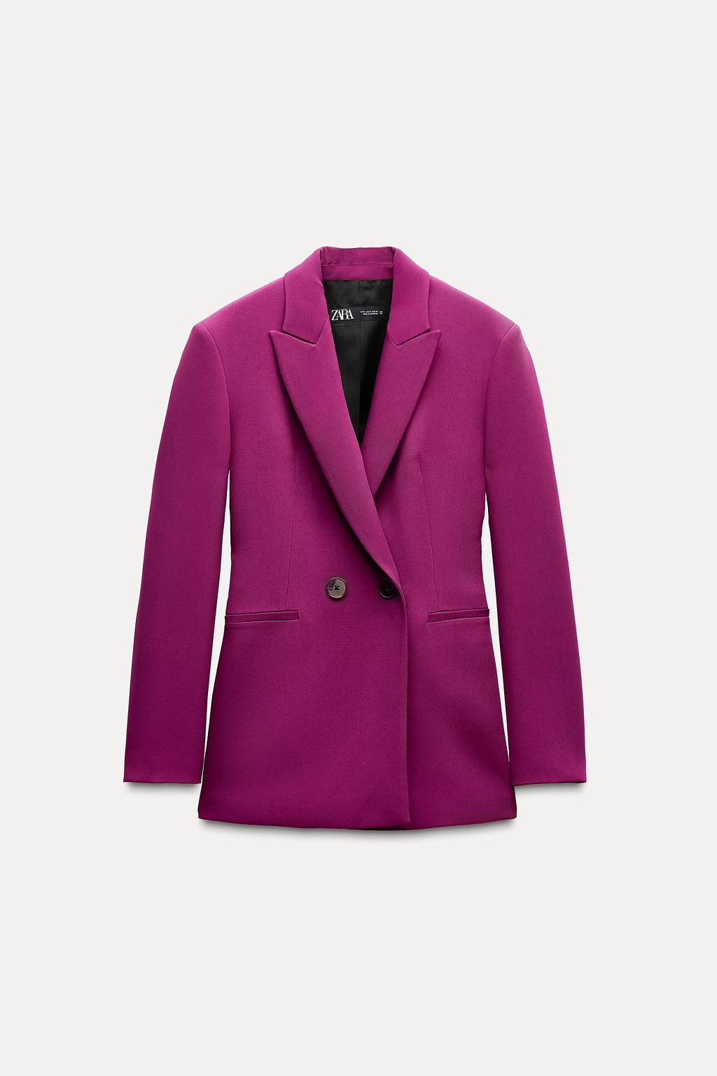DOUBLE-BREASTED BLAZER WITH BACK BELT DETAIL - Zara фото 4