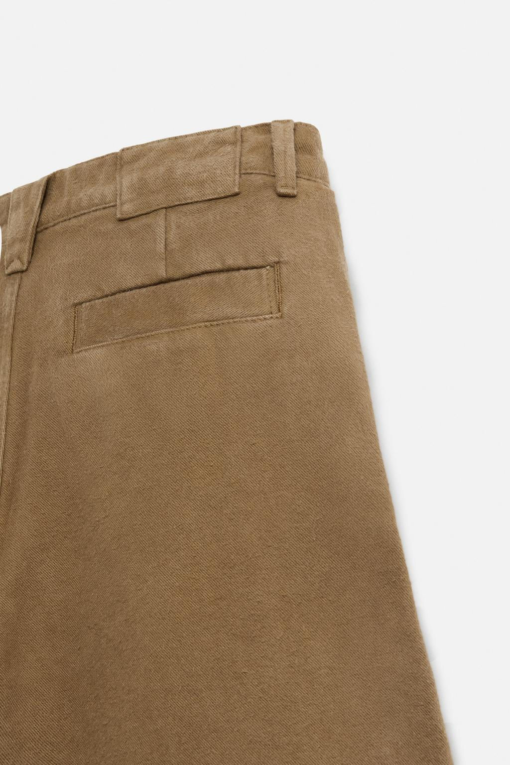 TEXTURED REGULAR FIT BERMUDA SHORTS - Zara фото 10