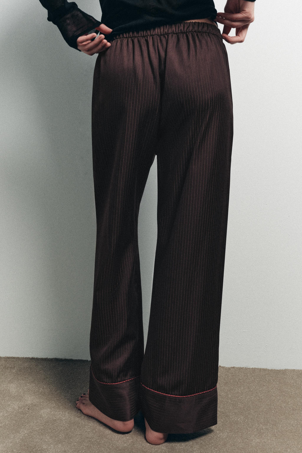 CONTRAST STRIPE PYJAMA TROUSERS