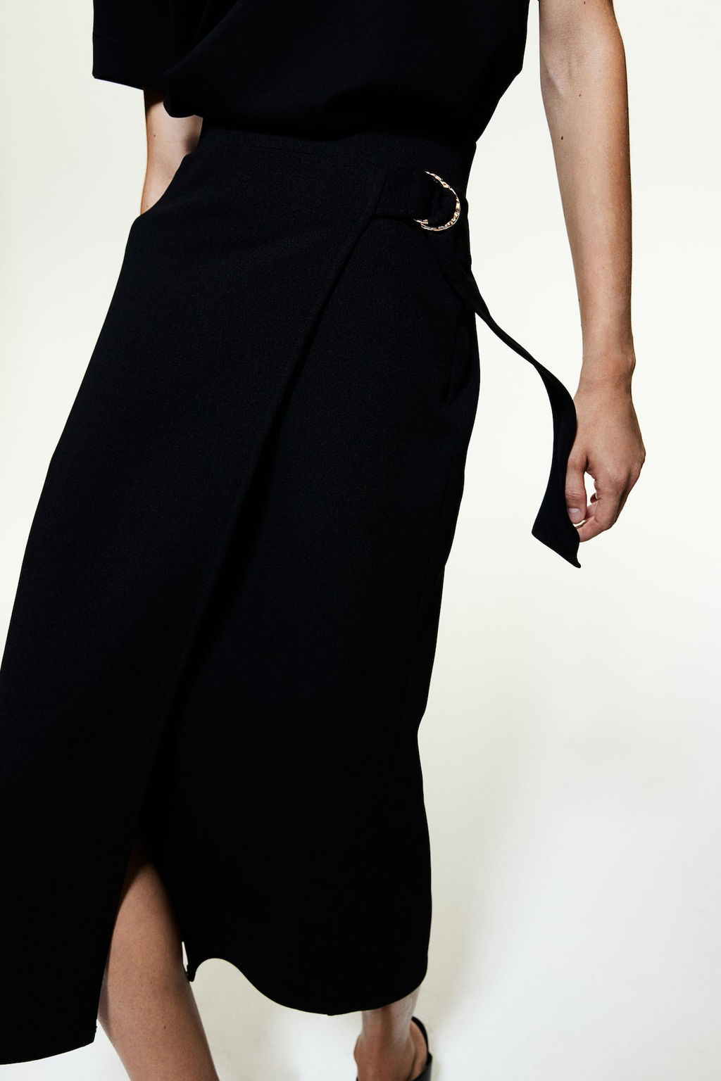 Falda cruzada de punto - H&m фото 2