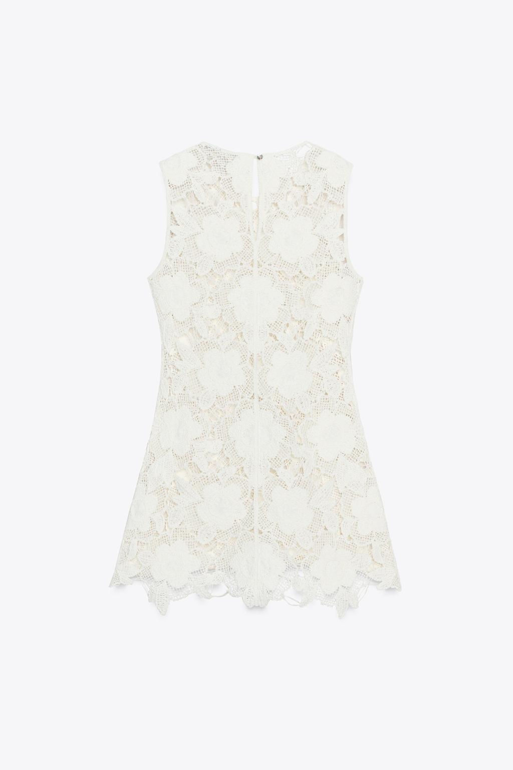 FLORAL CROCHET DRESS - Zara фото 8