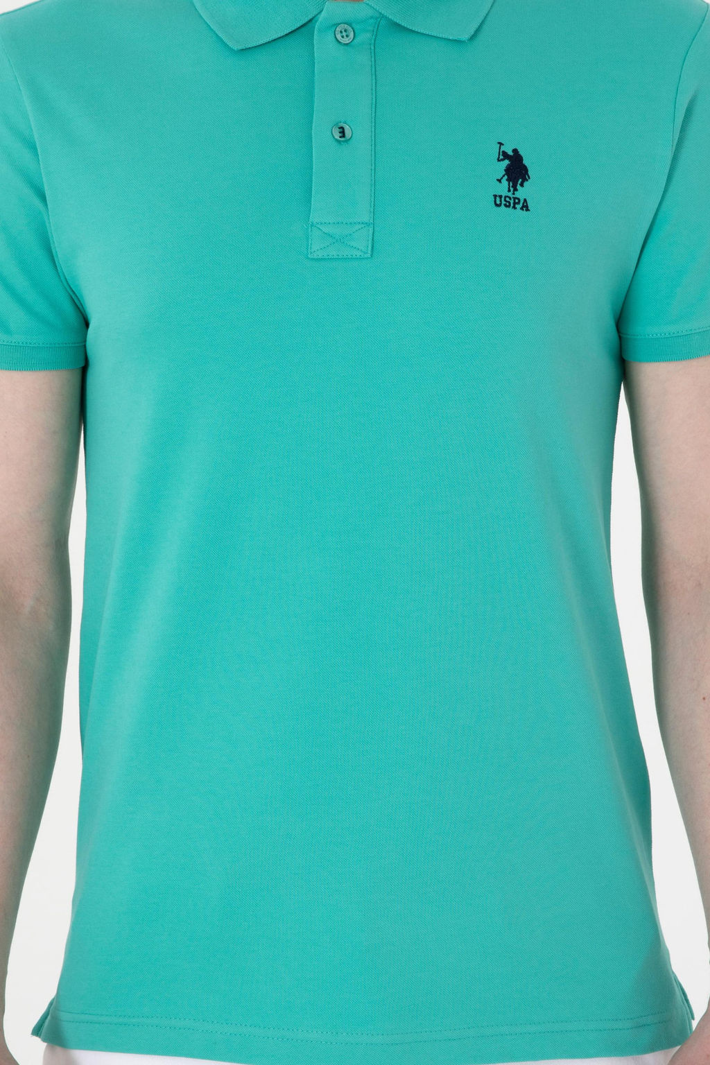 Erkek Slim Fit Polo Yaka Mint Basic Ti__rt - U.s. polo assn фото 6