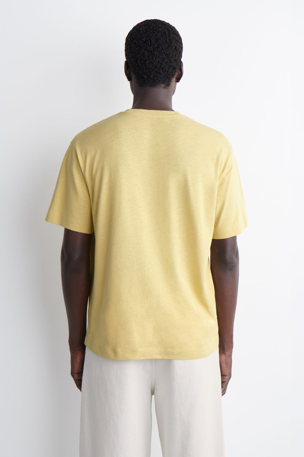 CAMISETA EN MEZCLA DE ALGOD?N Y LINO RELAXED FIT - H&m фото 6