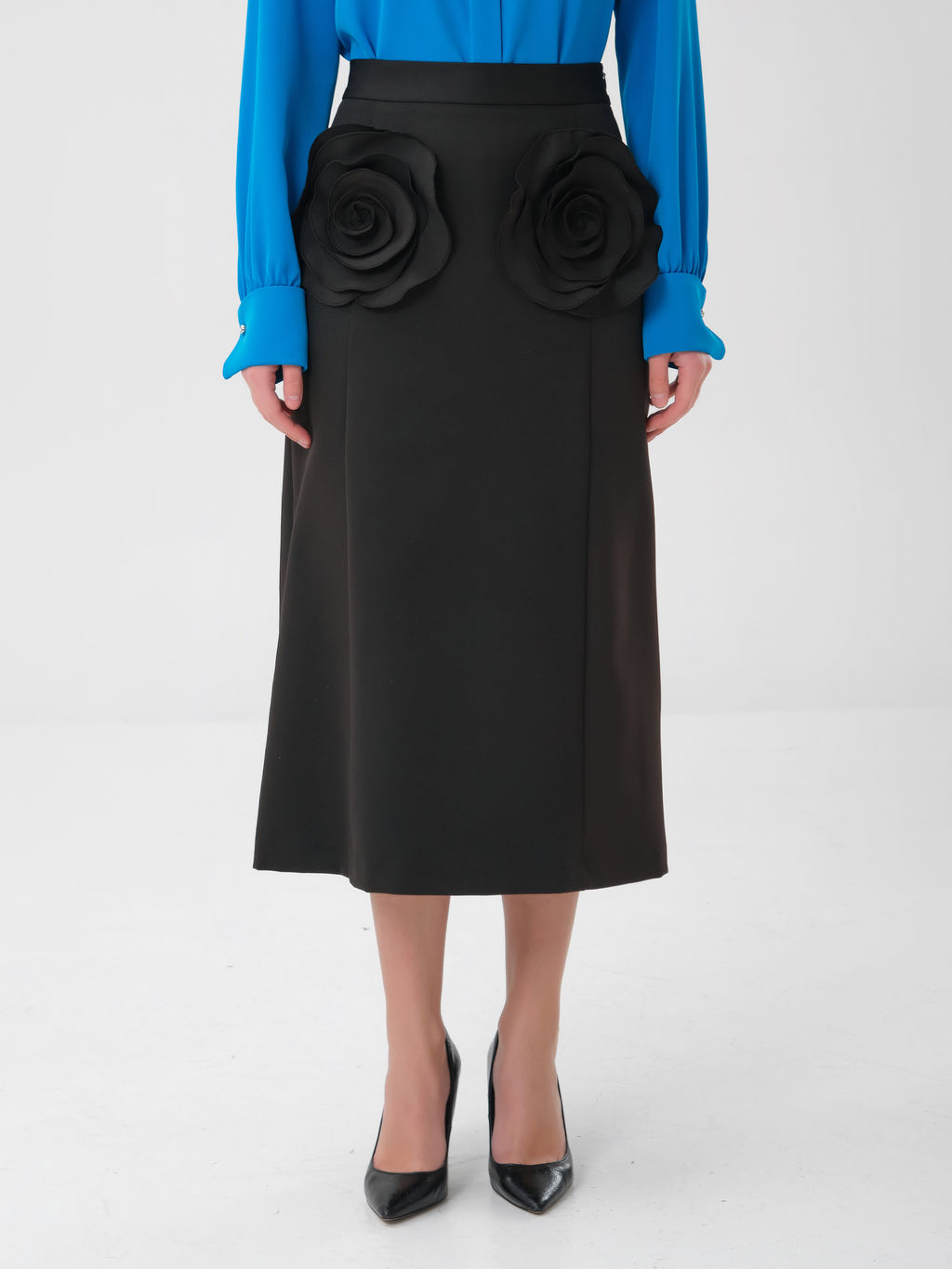 Юбка с декоративными цветами - Stilla фото 3