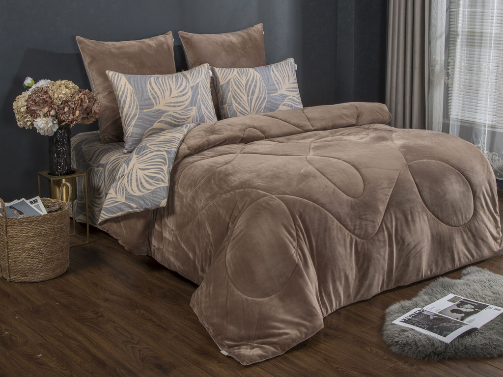 Комплект с одеялом Марли (бежевый платина) ABC