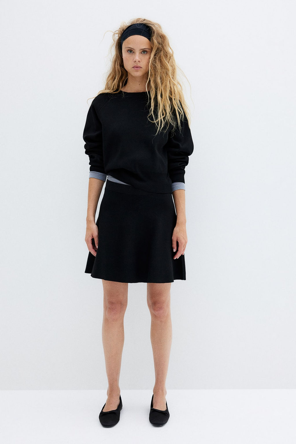 Falda de punto con vuelo - H&m фото 3