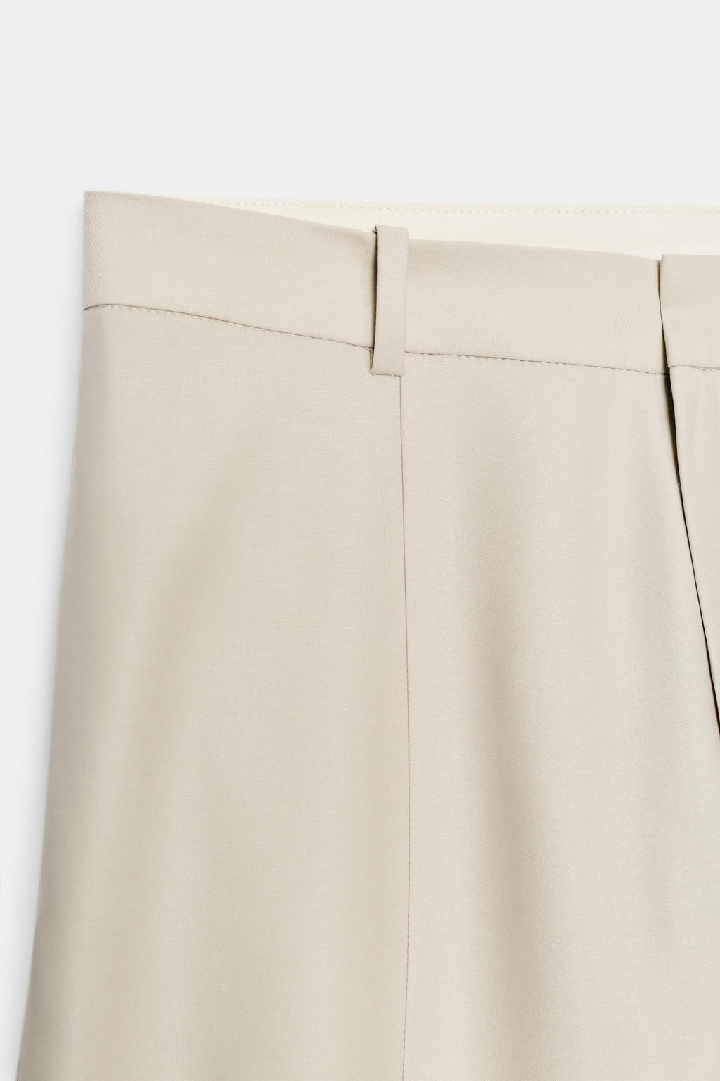 PANTAL?N BALLOON MEZCLA LANA ZW COLLECTION / Beige