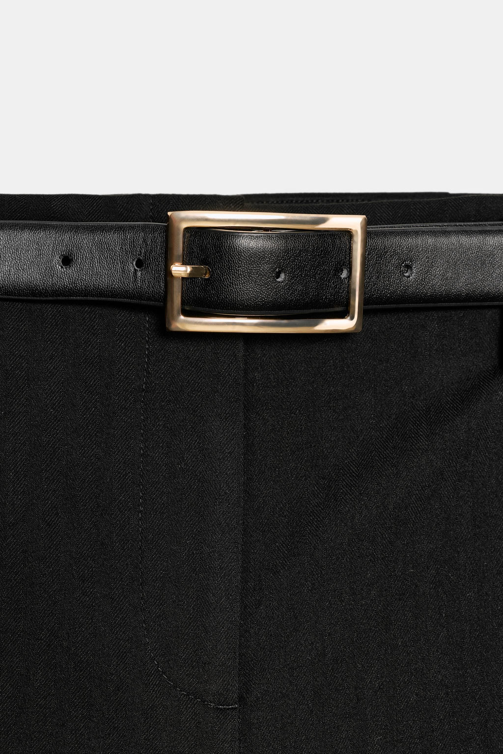 HIGH-WAIST TROUSERS WITH BELT - Zara фото 10