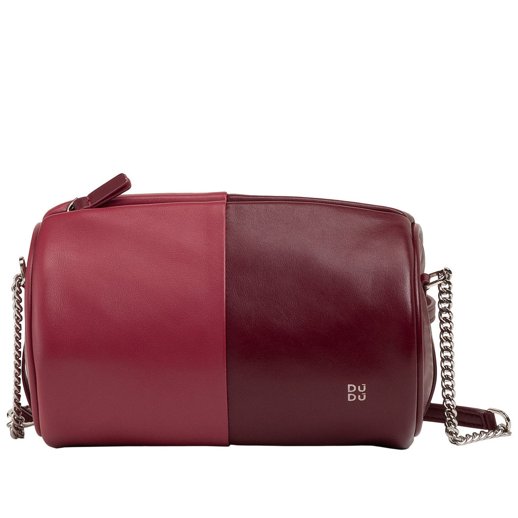Итальянская кожаная сумка DuDu Bags серии Abigail | бордовый - Dudubags фото 2