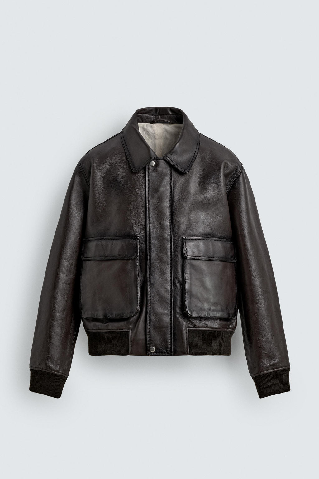 LIMITED EDITION LEATHER JACKET - Zara фото 7