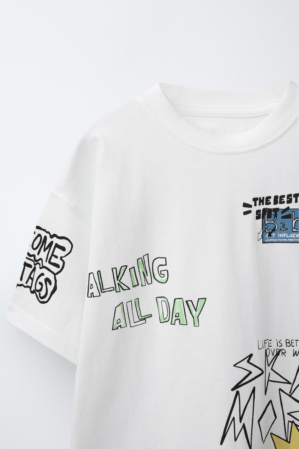 SKATE PRINT T-SHIRT - Zara фото 3