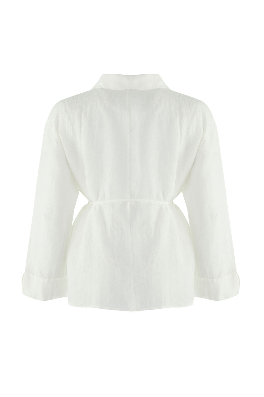 TRENDYOLMILLA Mercan Dokuma %100 Keten Baglamal? Plaj Gomlek TBESS25GO00015  фото 27