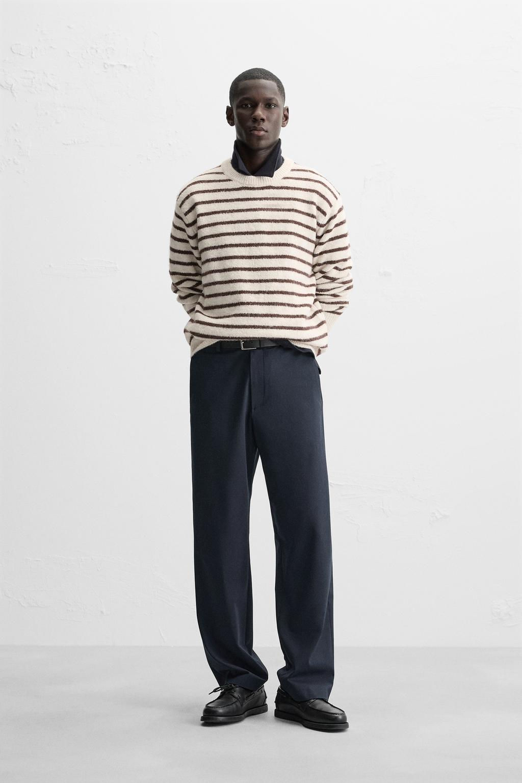 TEXTURED STRIPE SWEATER - Zara фото 7