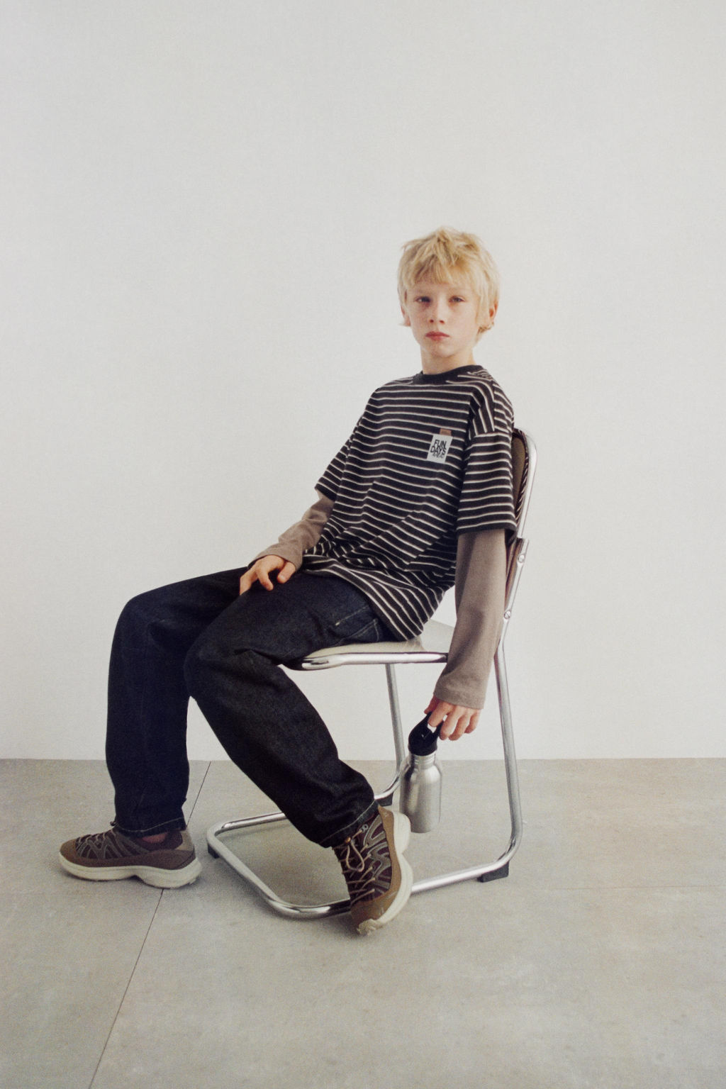 DOUBLE-SLEEVE STRIPED T-SHIRT - Zara фото 5