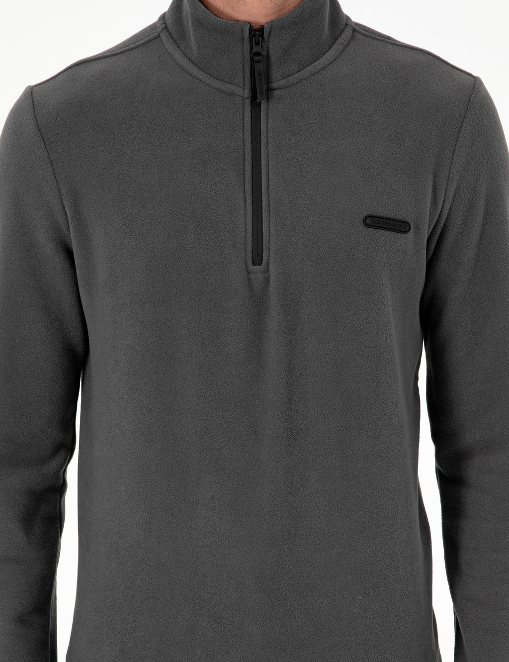 Antrasit Regular Fit Yar_m Fermuarl_ Polar Sweatshirt - Pierre cardin фото 6