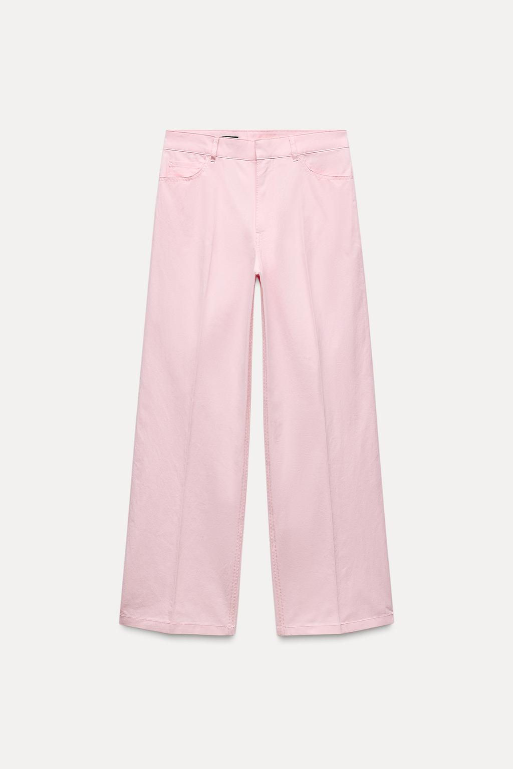 STRAIGHT-LEG COLOURED TROUSERS - Zara фото 3