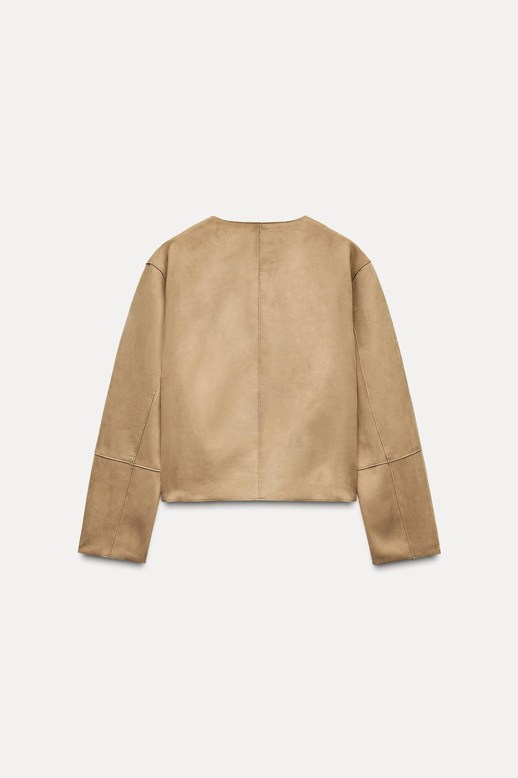 FAUX SUEDE JACKET - Zara фото 4