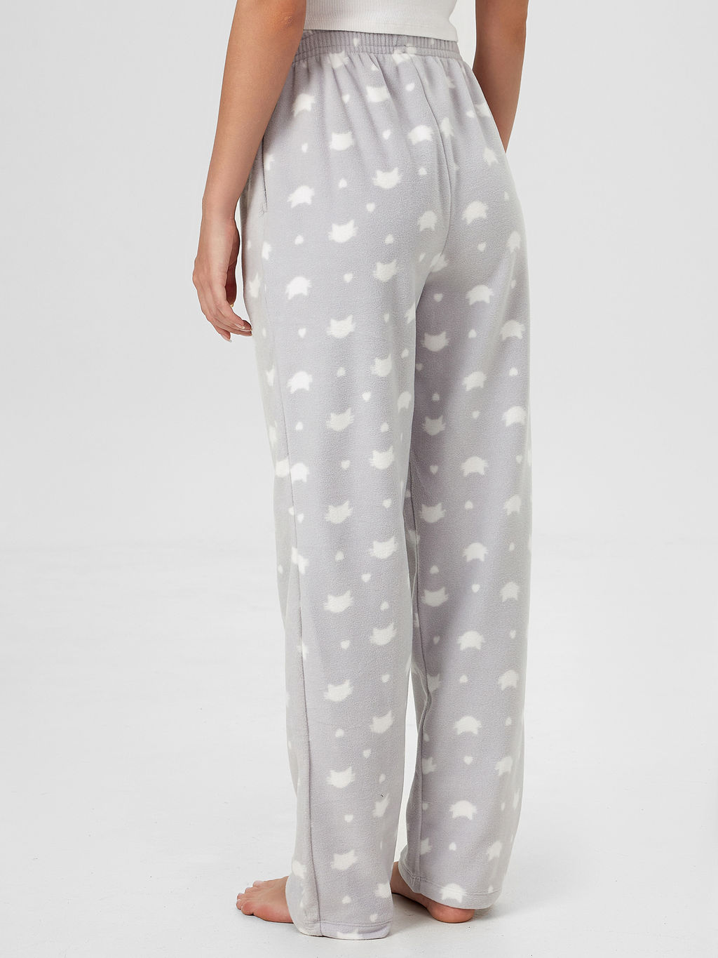 Брюки домашние женские Mark Formelle с принтом серые фото 2