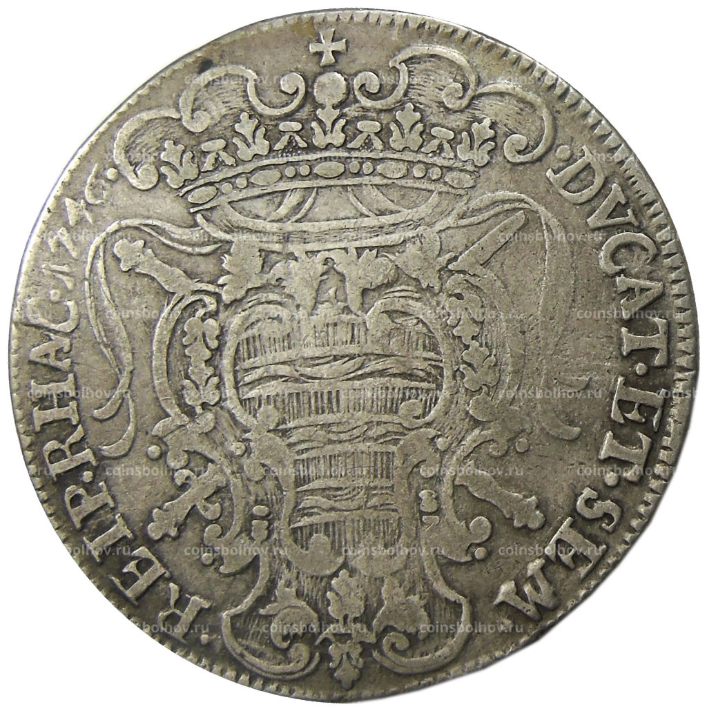 1 таллеро 1746 года Дубровницкая Республика (Рагуза, Сицилия)