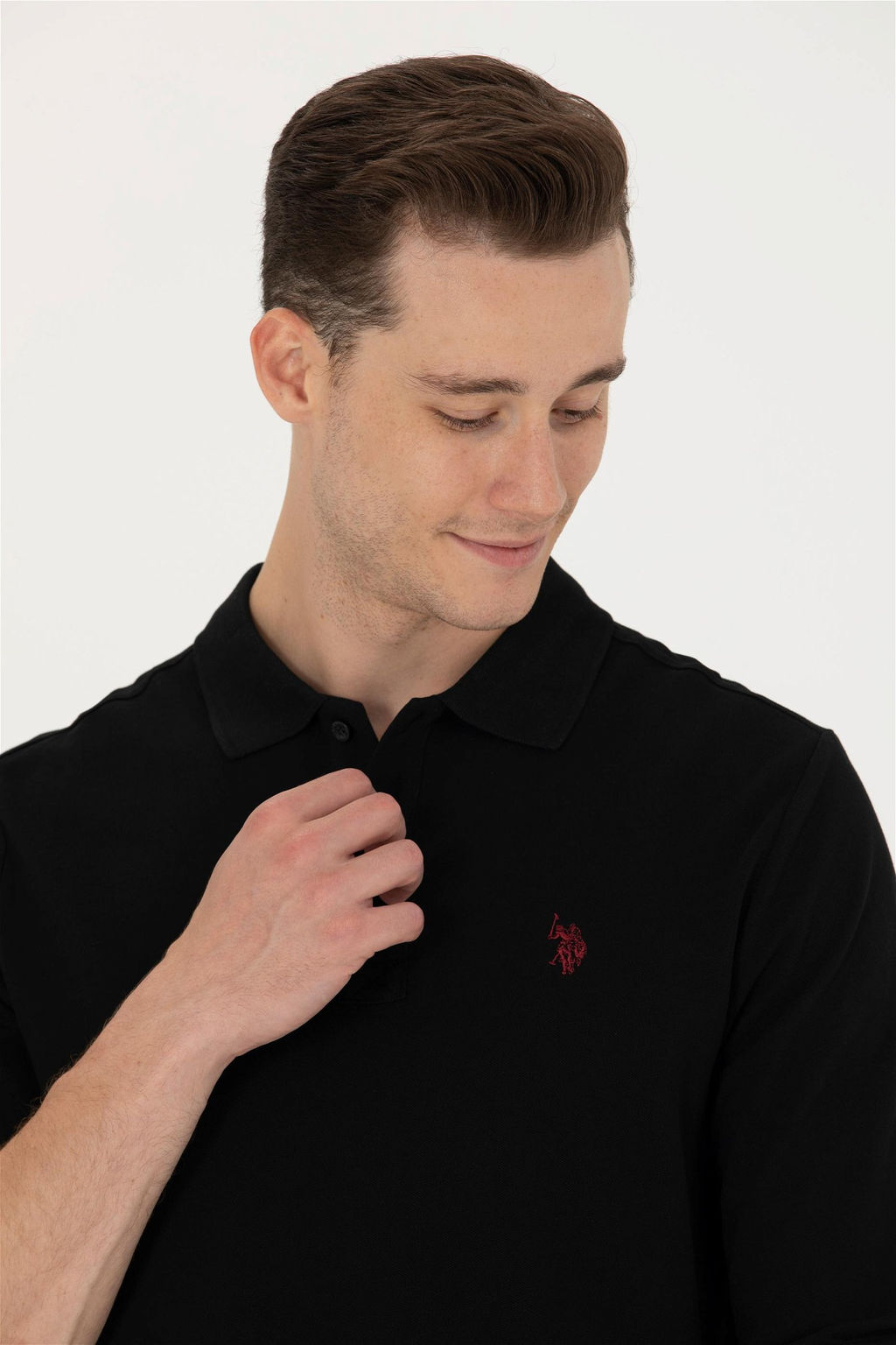 U. S. Polo Assn / Мужской черный базовый свитшот - U.s. polo assn фото 9