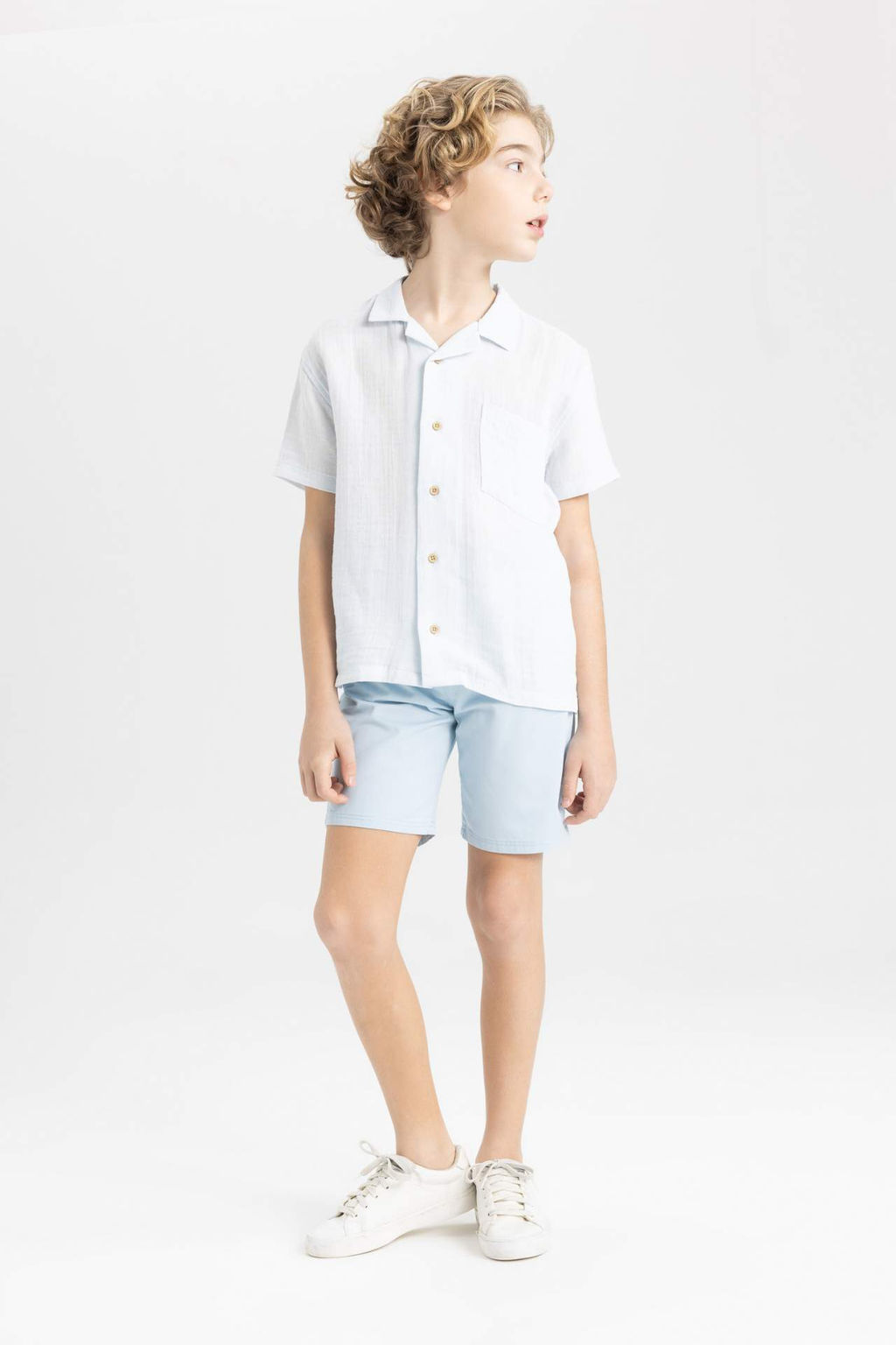 Erkek Cocuk Cepli Basic Duz Gabardin Sort - Defacto фото 2