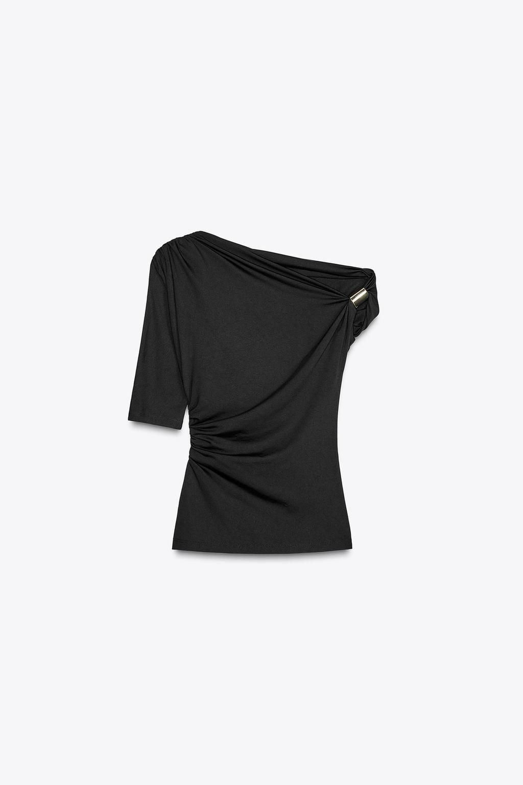 ASYMMETRIC POLYAMIDE TOP - Zara фото 5