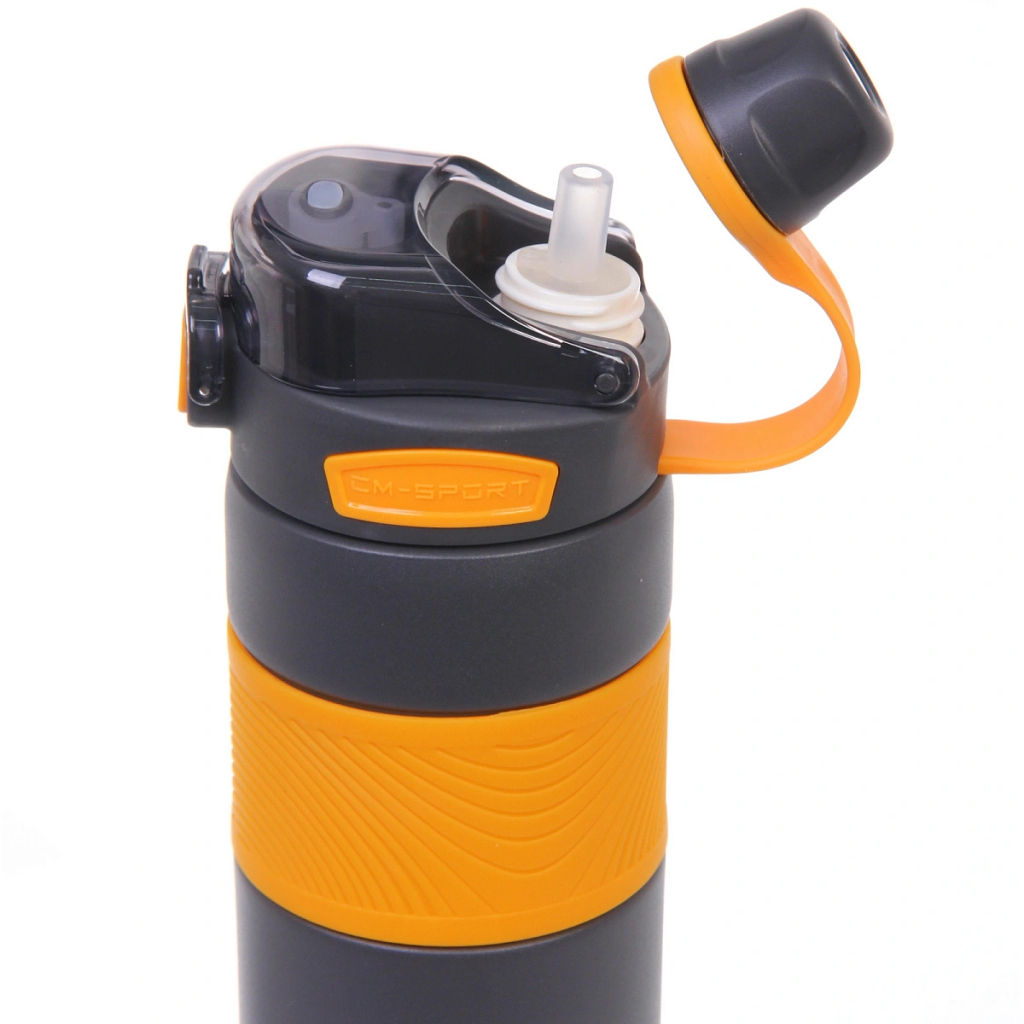 Термос 800мл "Фитнесс", цвет темно-серый