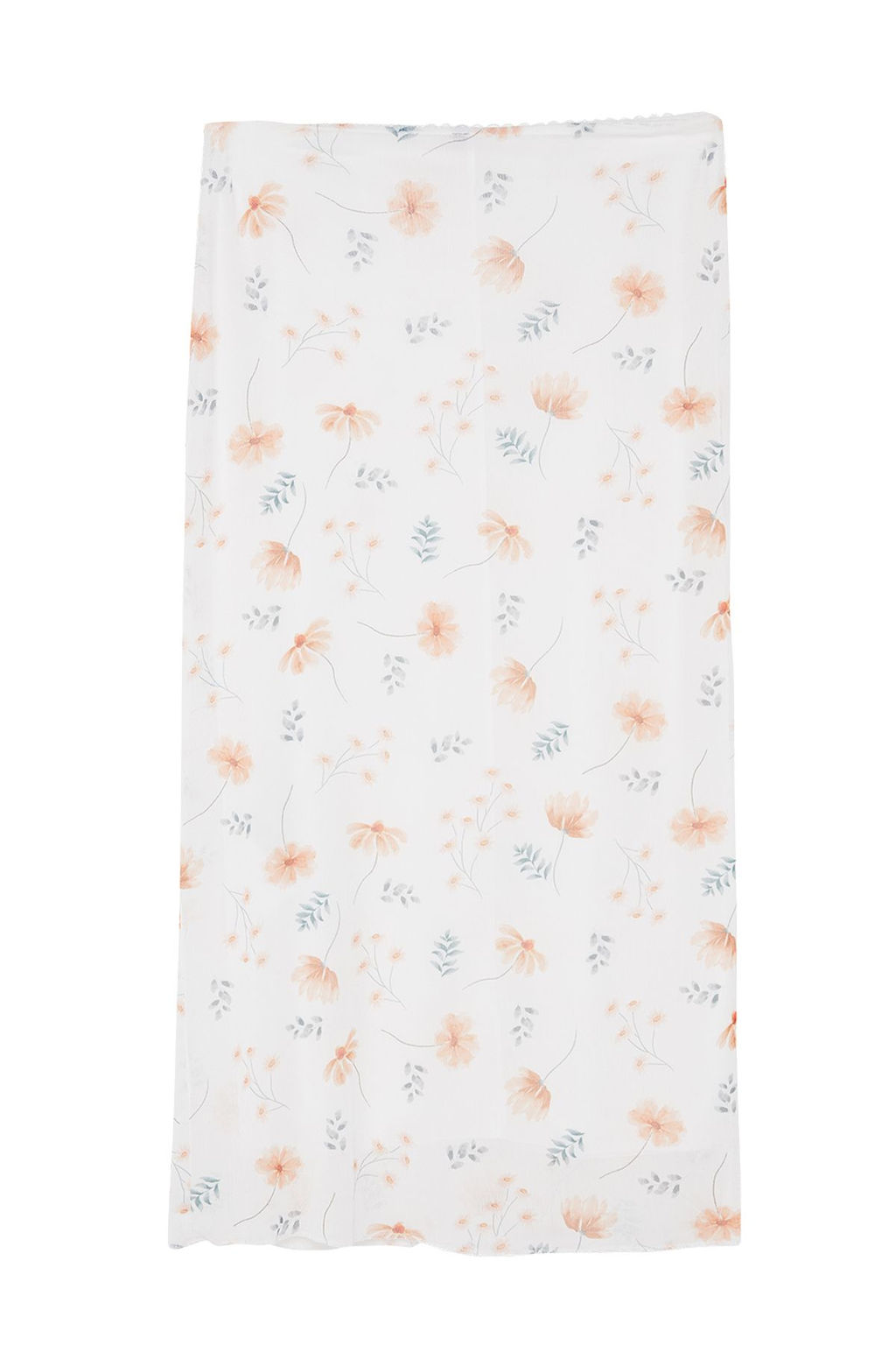 TRENDYOLMILLA Siyah Bel Detayl? Bask?l? Esnek Tul Maxi Orme Etek TWOAW24ET00124  фото 16