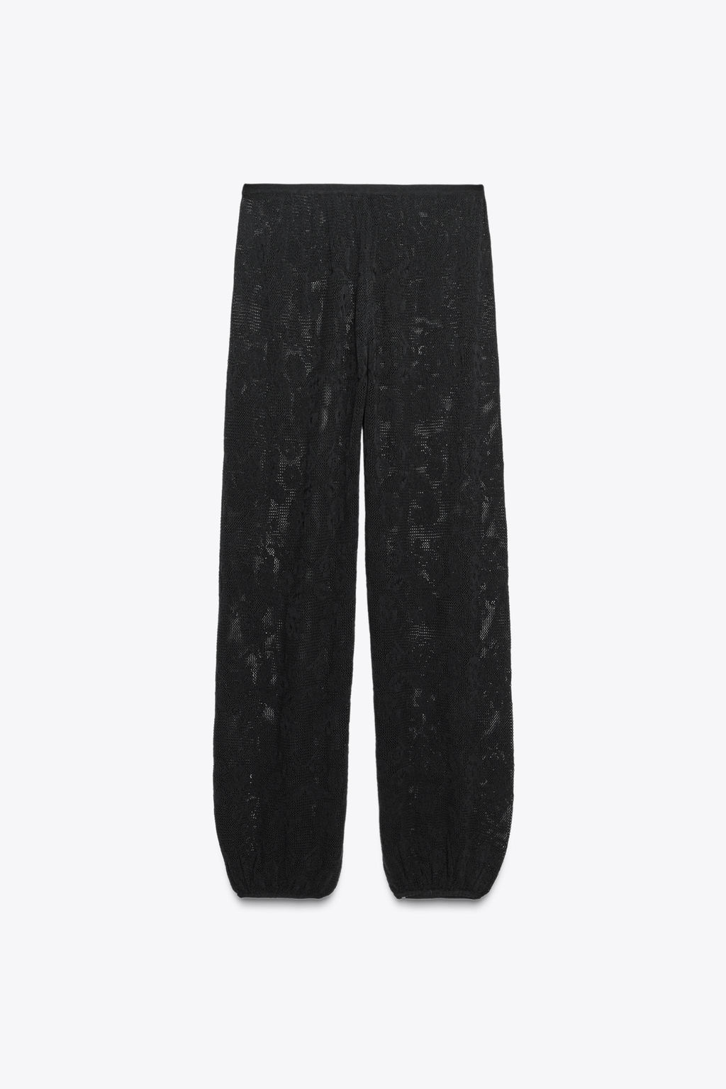FLORAL STRUCTURE KNIT TROUSERS - Zara фото 7