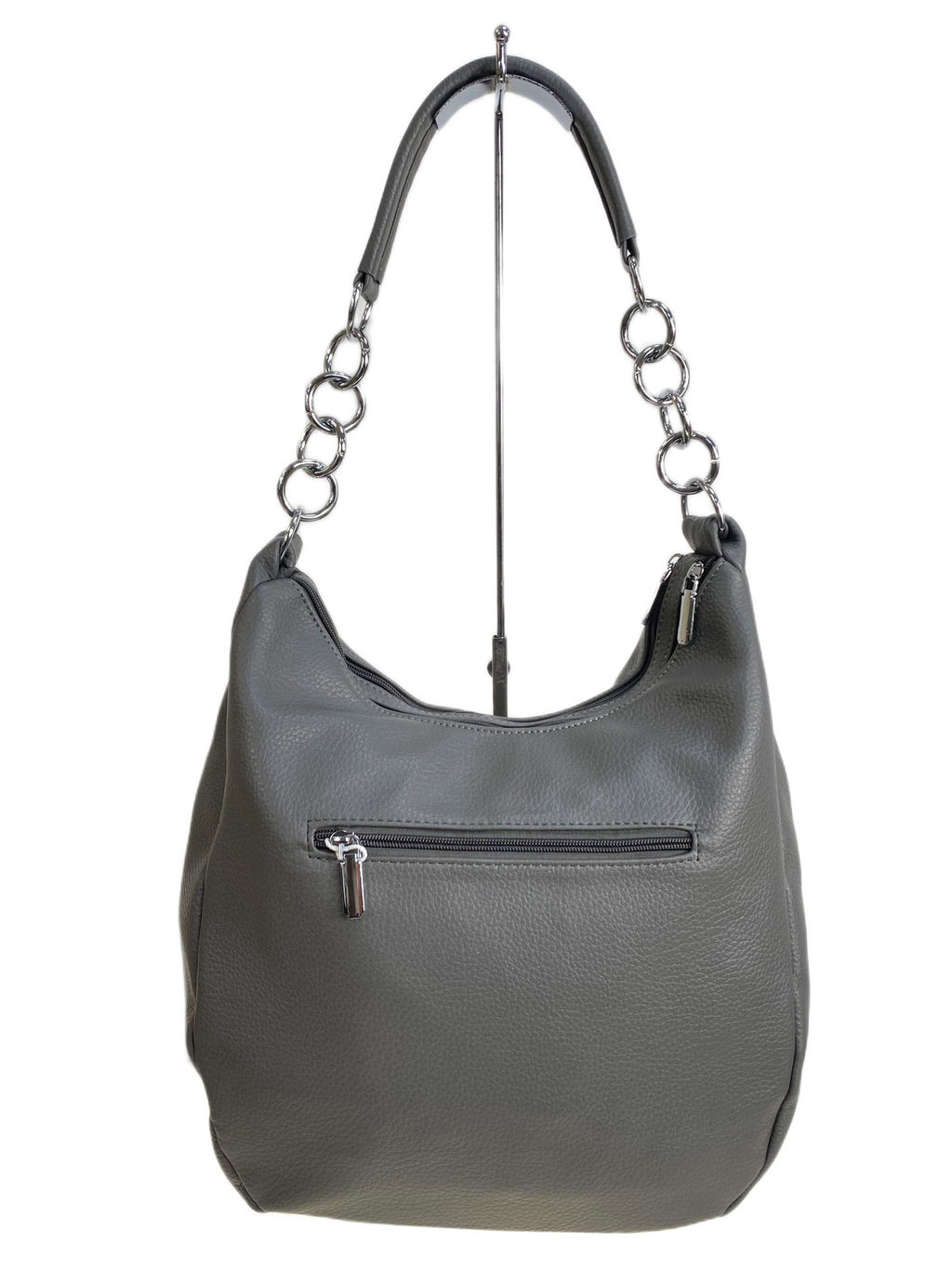 Женская сумка из искусственной кожи, цвет серый - Greta фото 2