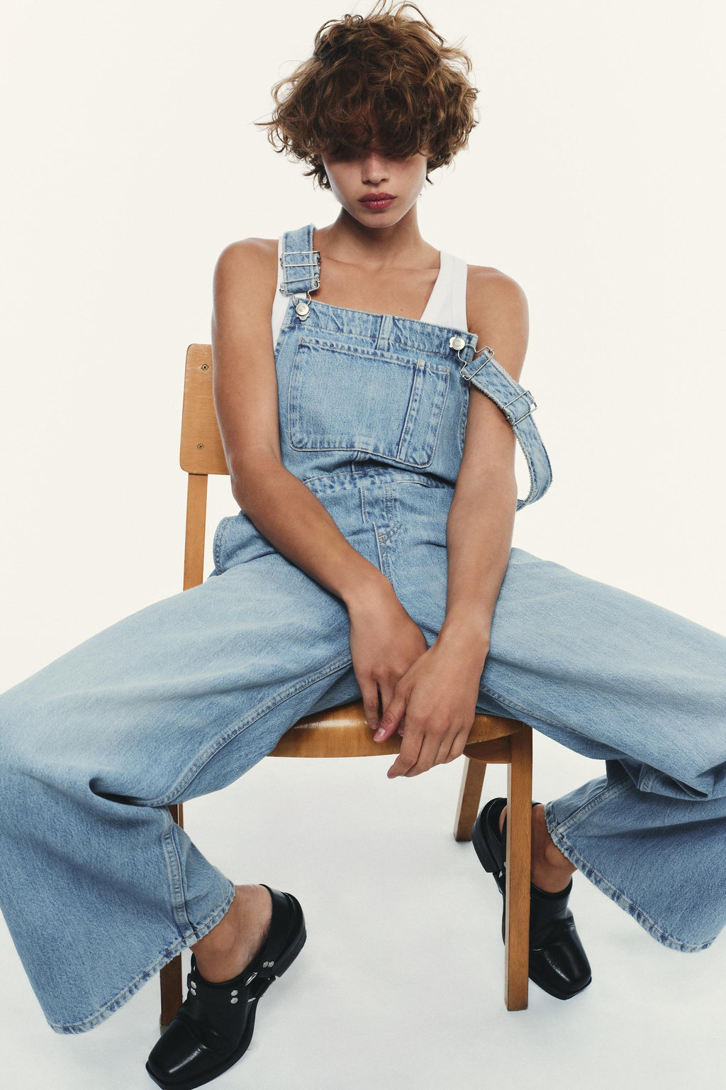 TRF DENIM DUNGAREES - Zara фото 3