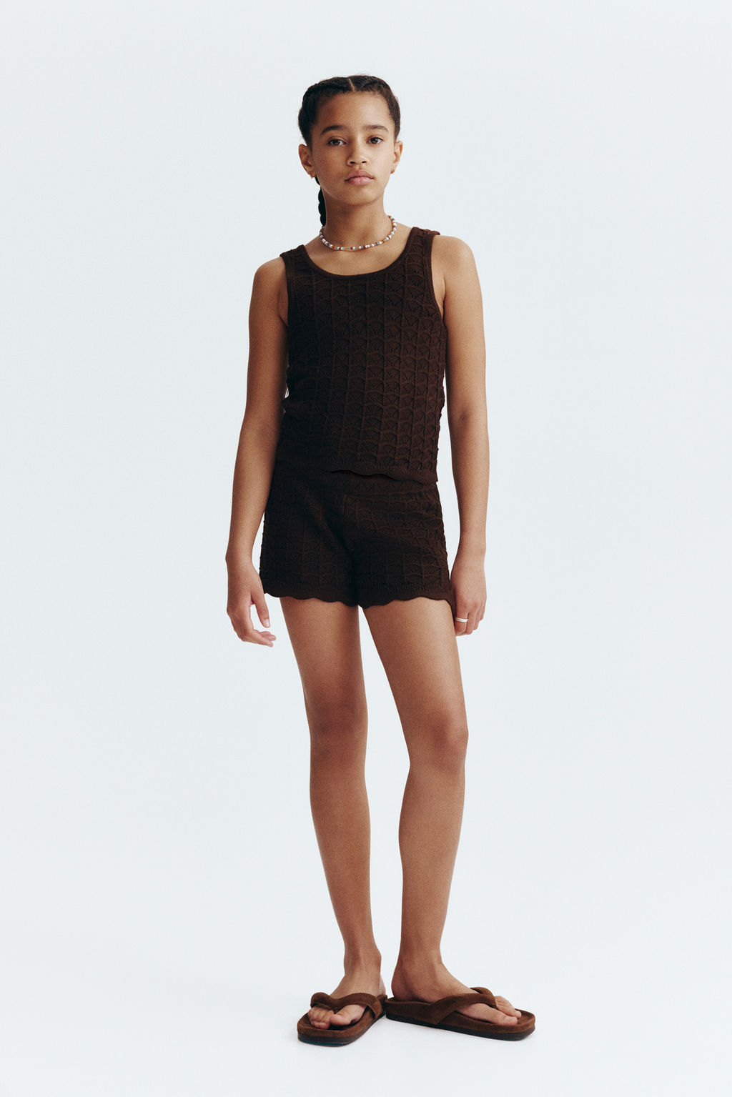 Pantal?n corto en punto pointelle - H&m фото 3