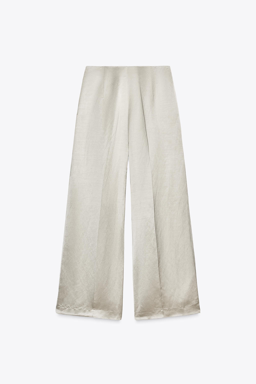 ZW COLLECTION SATIN TROUSERS WITH DARTS - Zara фото 6