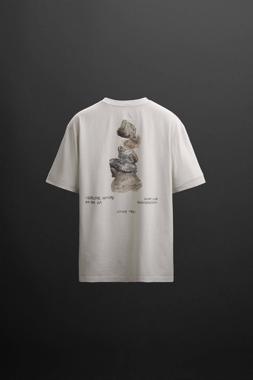 T-SHIRT WITH PRINTED GRAPHIC - Zara фото 2