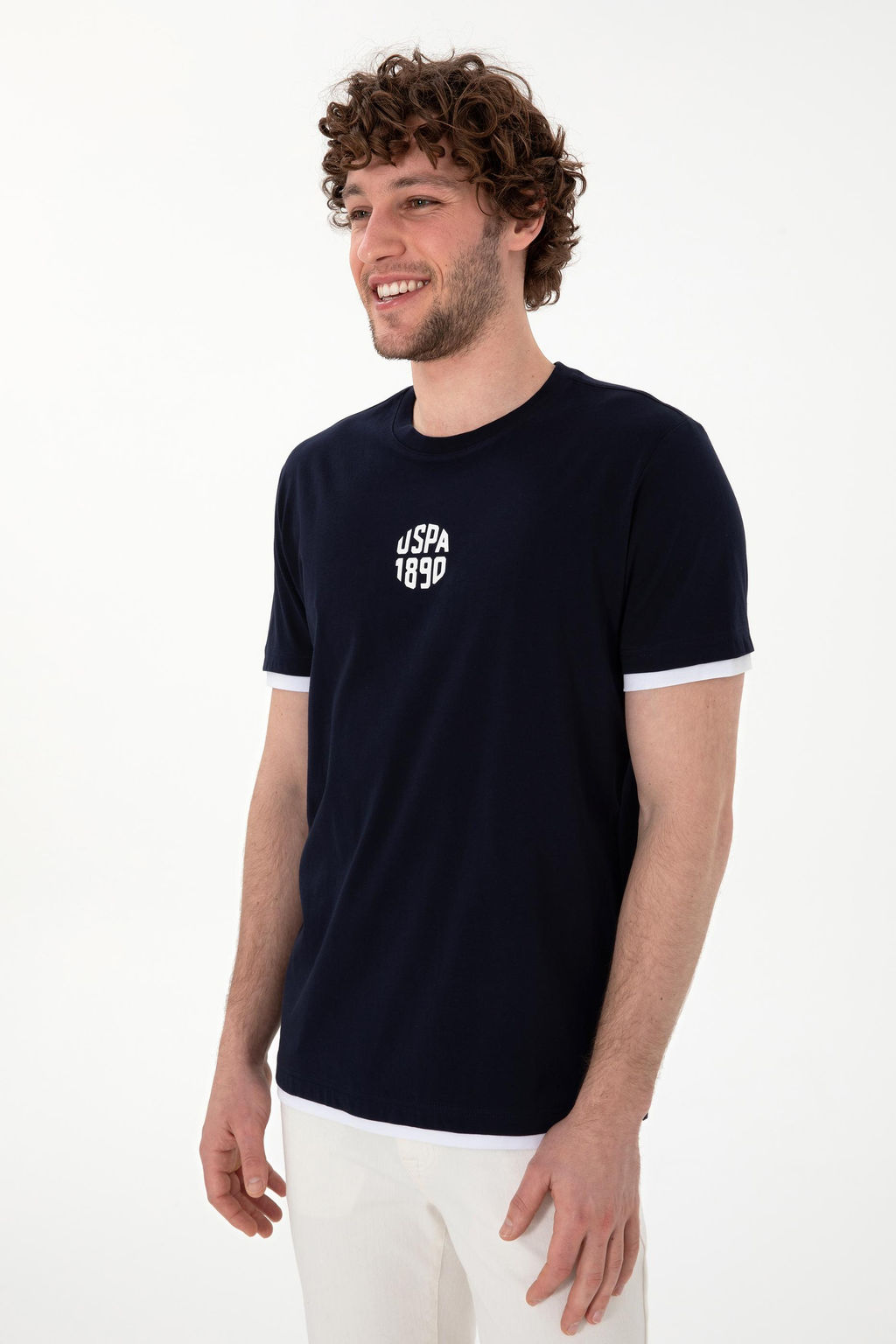 Erkek Regular Fit Bisiklet Yaka Lacivert Ti__rt Sepette S_rpriz _ndirim - U.s. polo assn фото 3