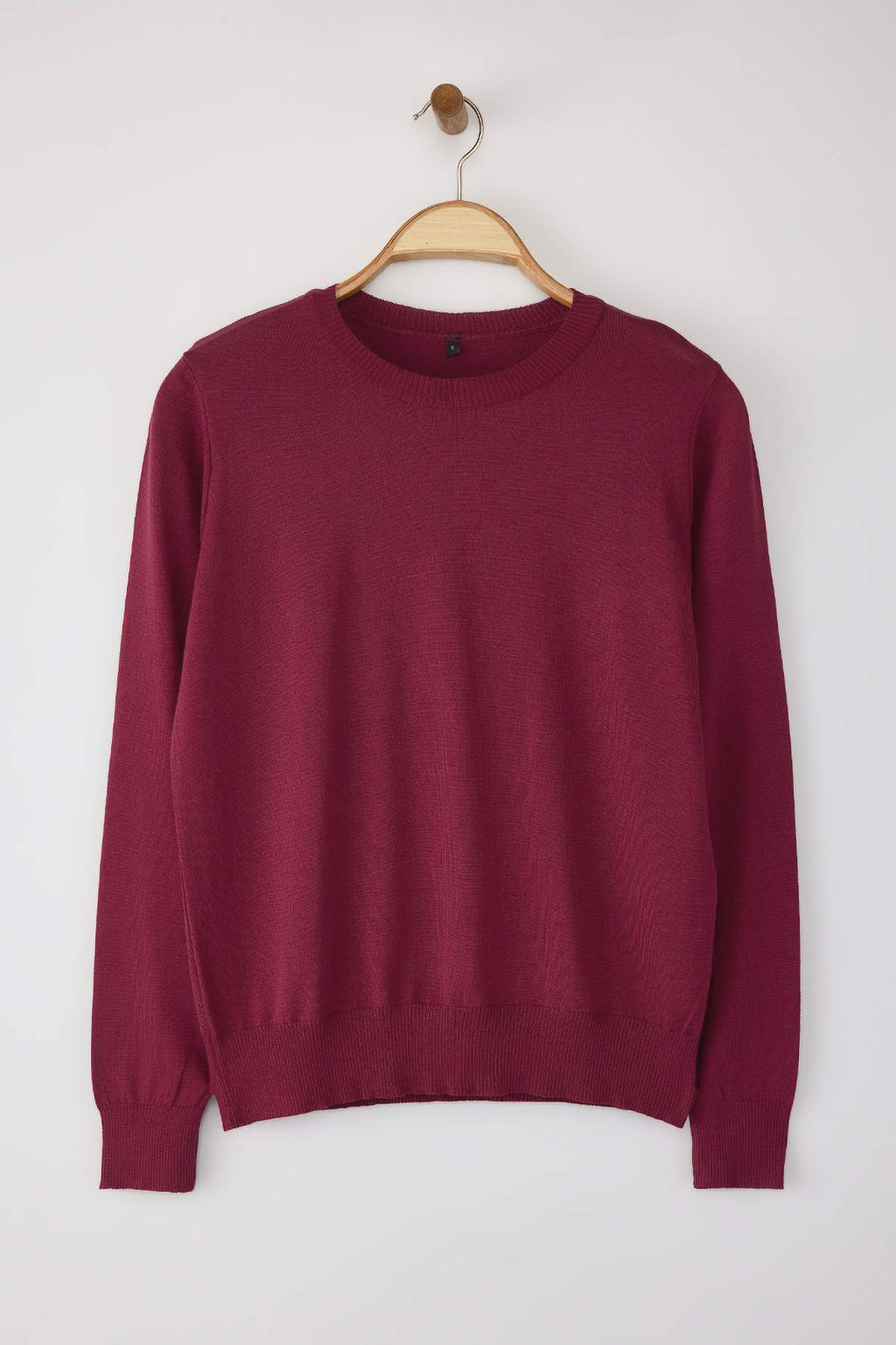 Wardrobe Essentials Bordo Merserize Gorunumlu Ince Basic Triko Kazak | TWOAW26KZ00081